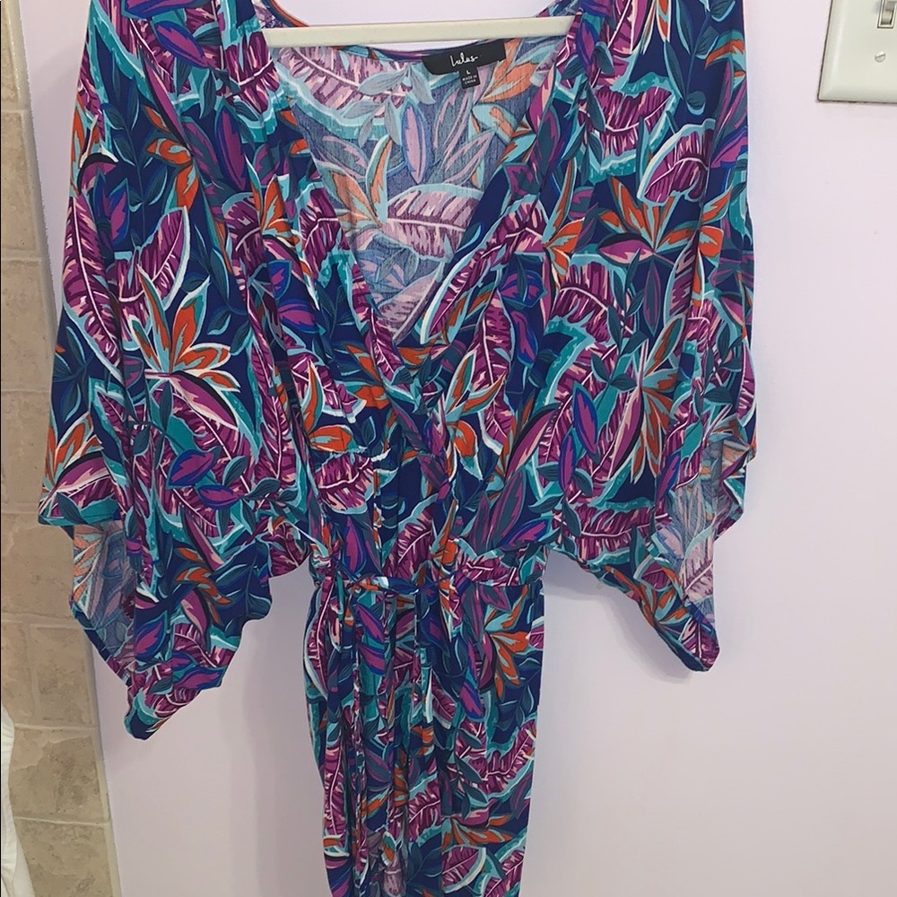 Lulus Colorful Leaf Print Romper